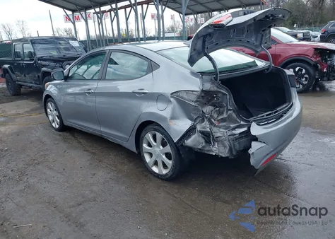 2012 Hyundai Elantra Limited (Ulsan Plant) z USA, uszkodzony, nr VIN KMHDH4AE7CU491459